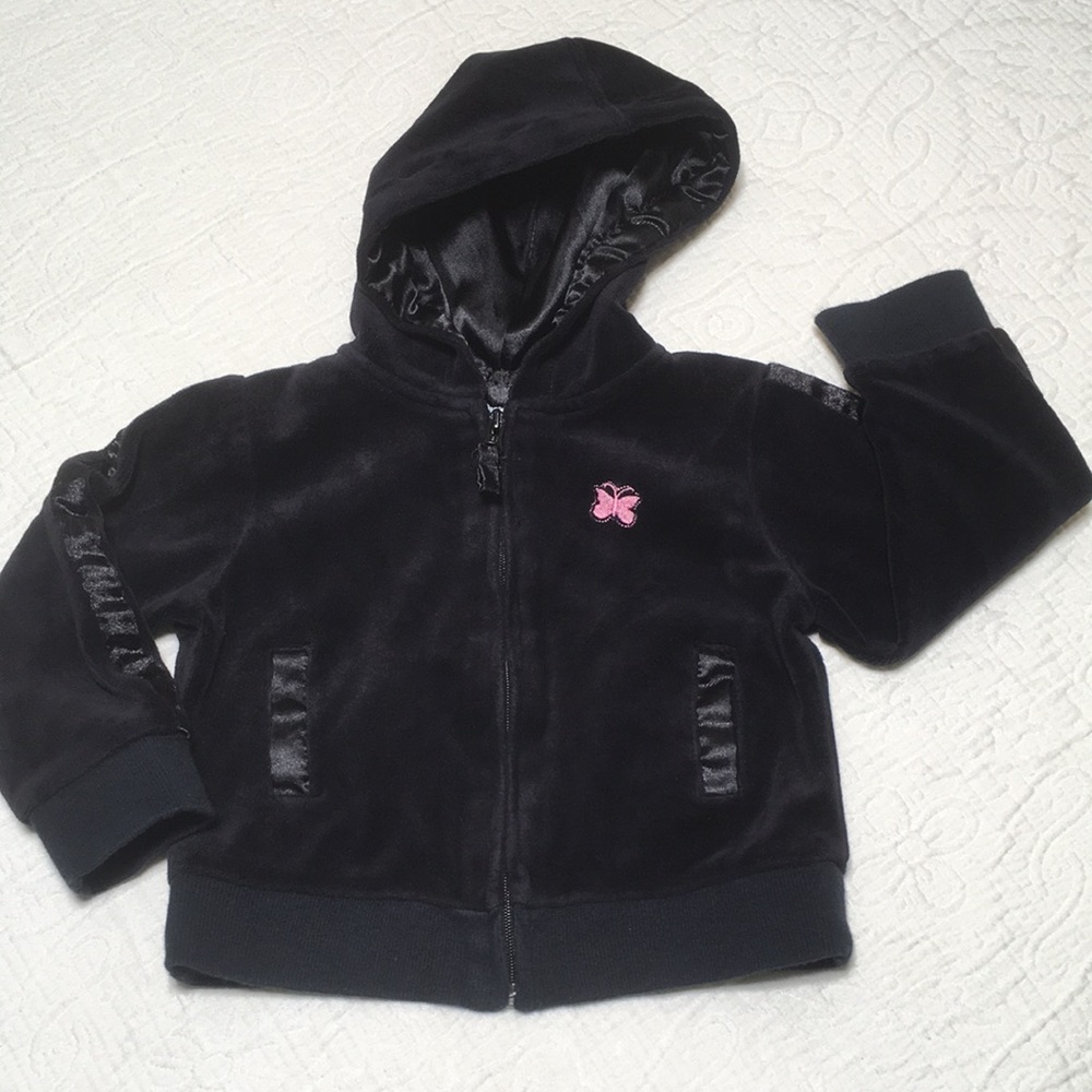 2T (4/$20) Plush Velour Hoodie by Cherokee